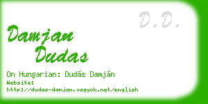 damjan dudas business card