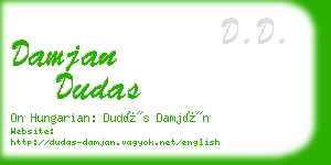 damjan dudas business card